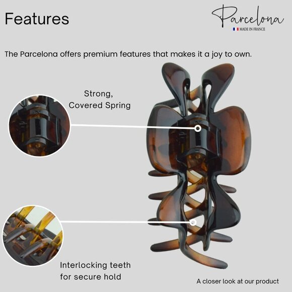 French Celluloid Hair Claw 3\